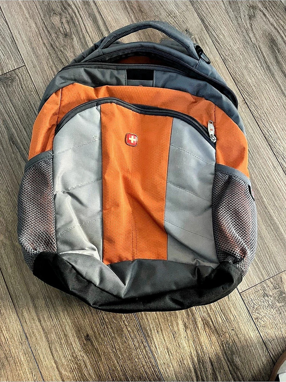 SwissGear Backpack Gray & Orange